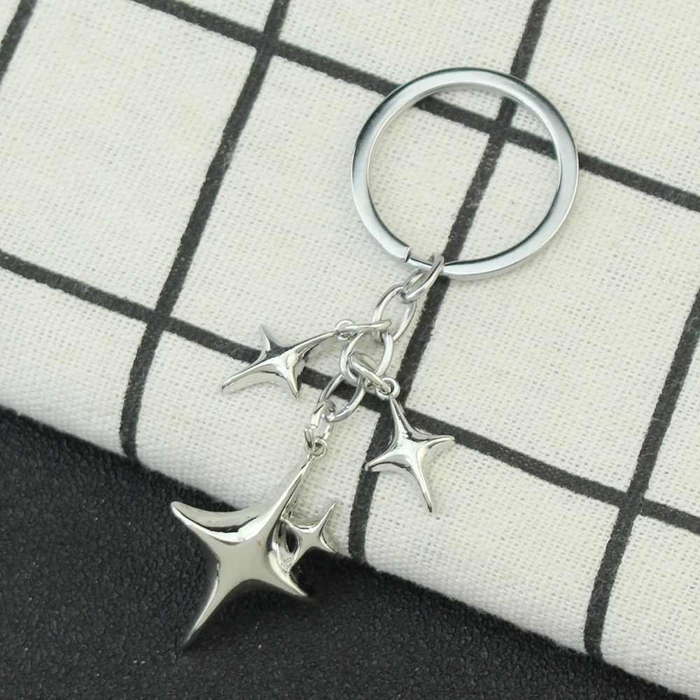 Y2K keychain star moon metal keychain womens friendship gift handbag decoration handmade jewelry W24091115