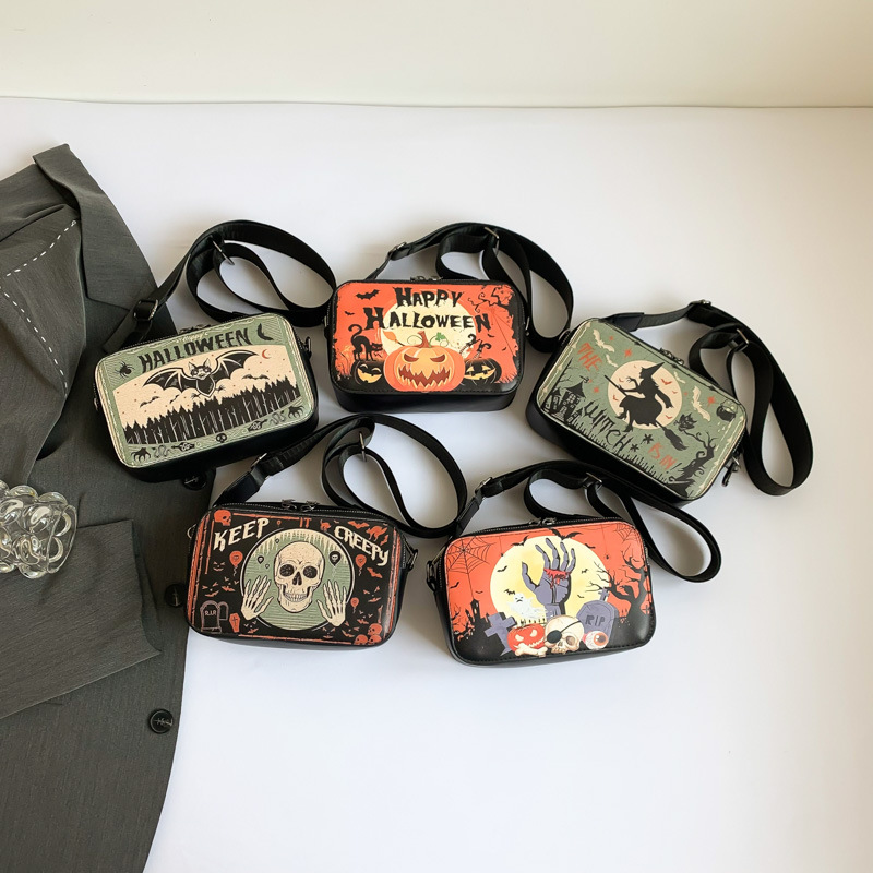 2025 Designer Women Men 3 Halloween Shoulder Bags Handbag Purses Kids Candy Bag Gifts Outdoor Indoor Party Decoration