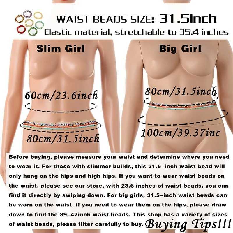 1 piece waist bead chain layered abdominal body chain beach waist jewelry body accessory X250410