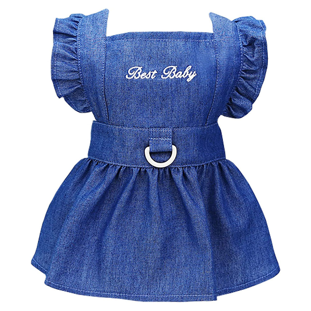Puppy Luxury Dog Clothes Princess Dresses Wedding Evening Dress Tutu Denim Skirt for Small Dogs Clothing H260130