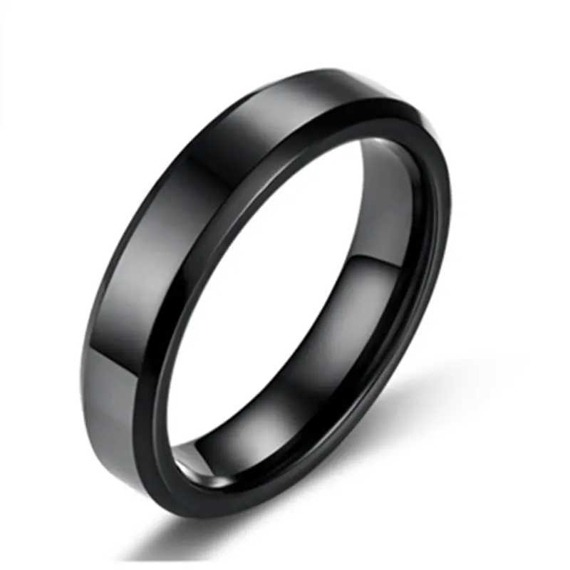 MOREDEAR 4mm 6mm 8mm shiny matte polished silver titanium ring suitable for couples rings W2409127