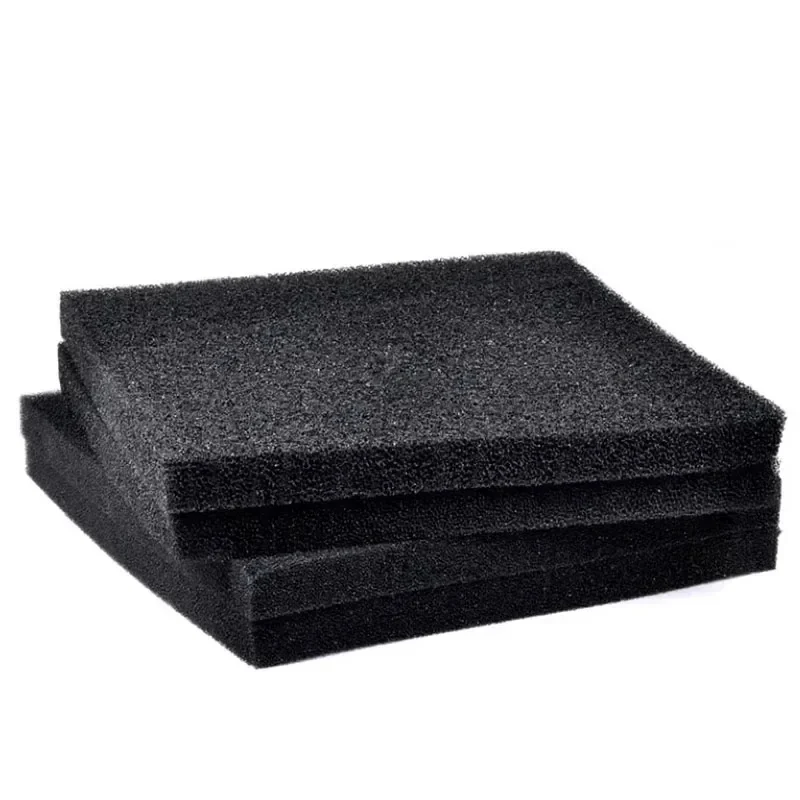 Black Filtration Foam Aquarium Fish Tank Biochemical Filter Sponge Pad Skimmer Long Use Time Sponge Supply Tank Multi Sizes
