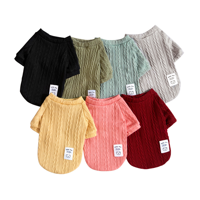 Puppy Cat Sweater Winter Warm Dog Clothes for Small Dogs Pet Knitted Vest Dachshund Costume Schnauzer Chihuahua Yorkie Sweaters Free shipping