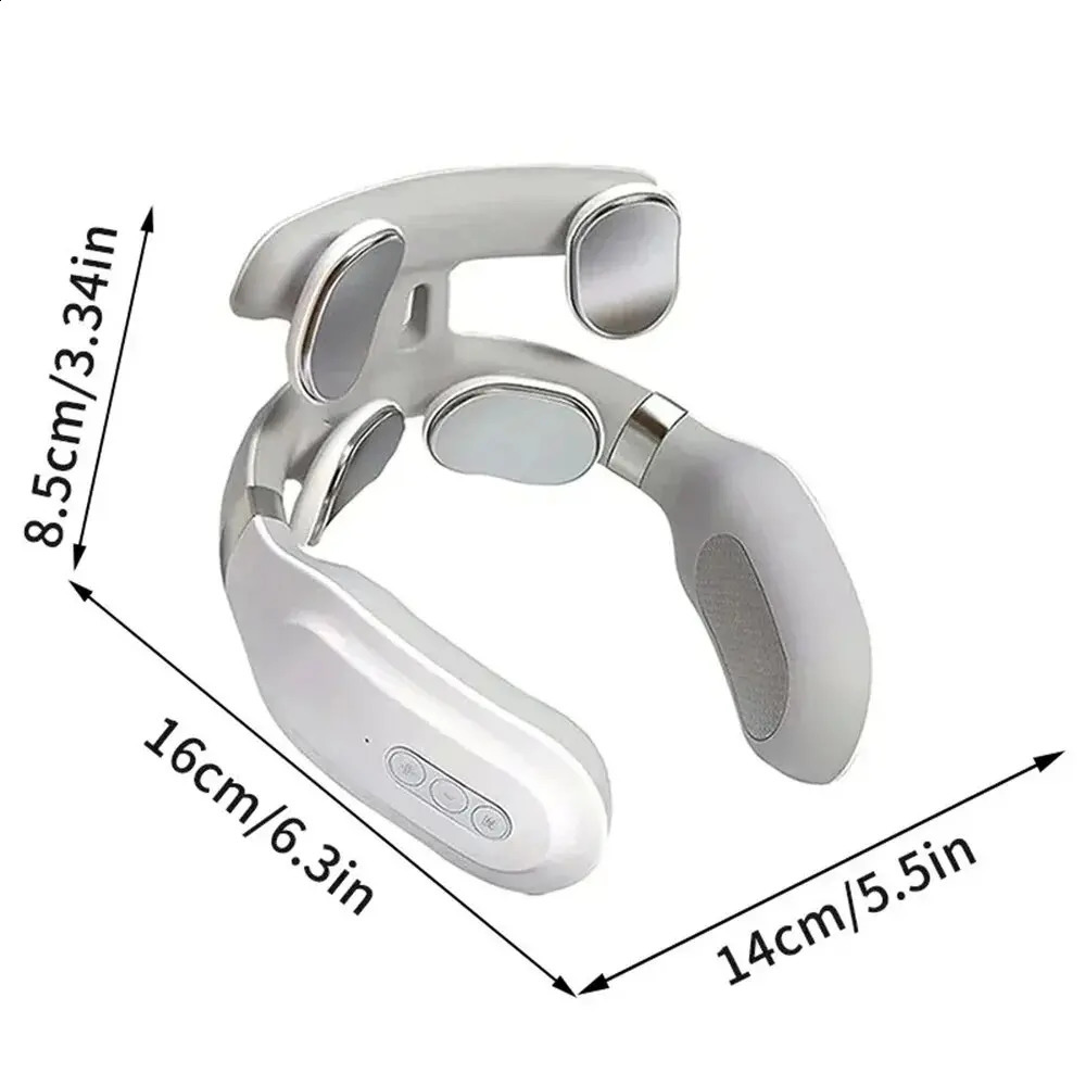Neck Massage MachinCervical Spine Machine Head And Neck Protection Massager Machines Breathing Light Vibration Compress 240907