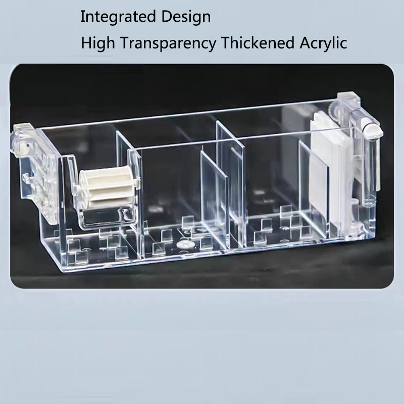 Fish Tank Waterfall Filter Box Wall Mounted Built-in Silent Circulating Water Purifier For Aquarium Tank Box With Water Pump