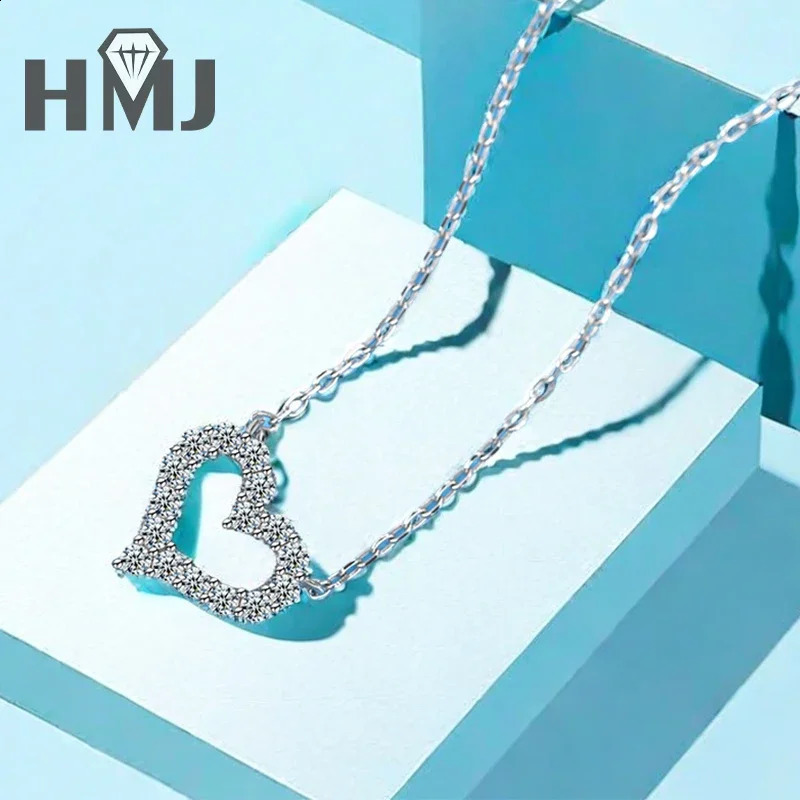 Diamond 1CT Womens Necklace Pendant 925 Silver Womens Chain Party Bridal Exquisite Jewelry 240911