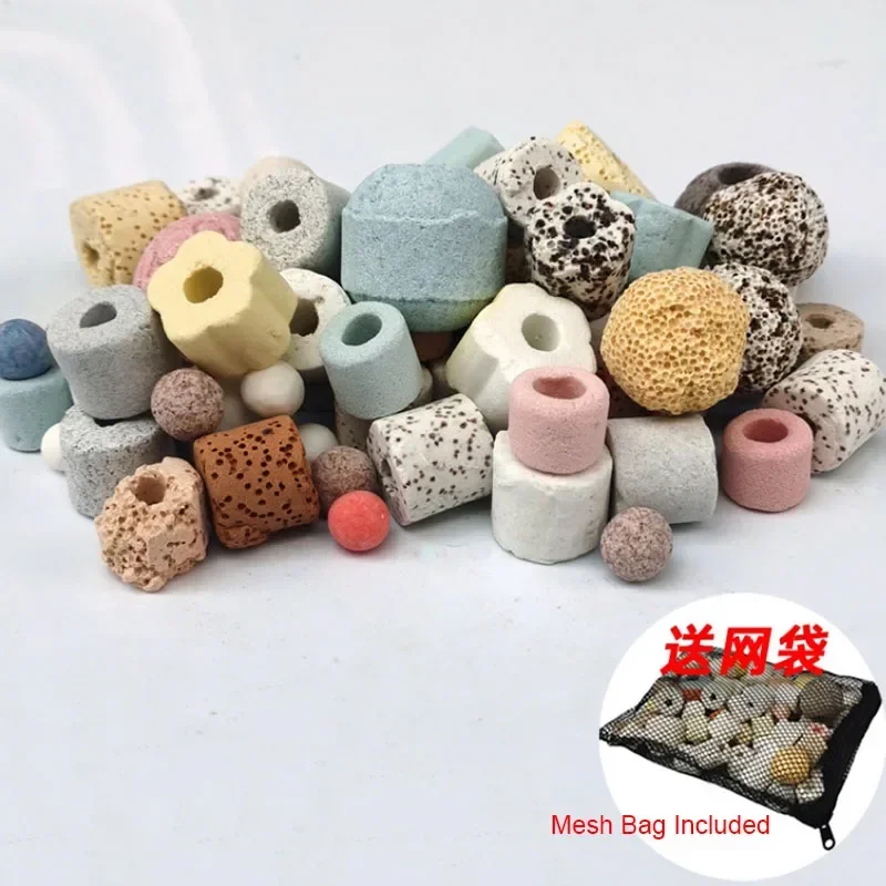 100g 250g 15 Types Aquarium Bio Balls Biochemical Ball Filter Media for Aquarium Filter Accessories for Fish Tank Effective