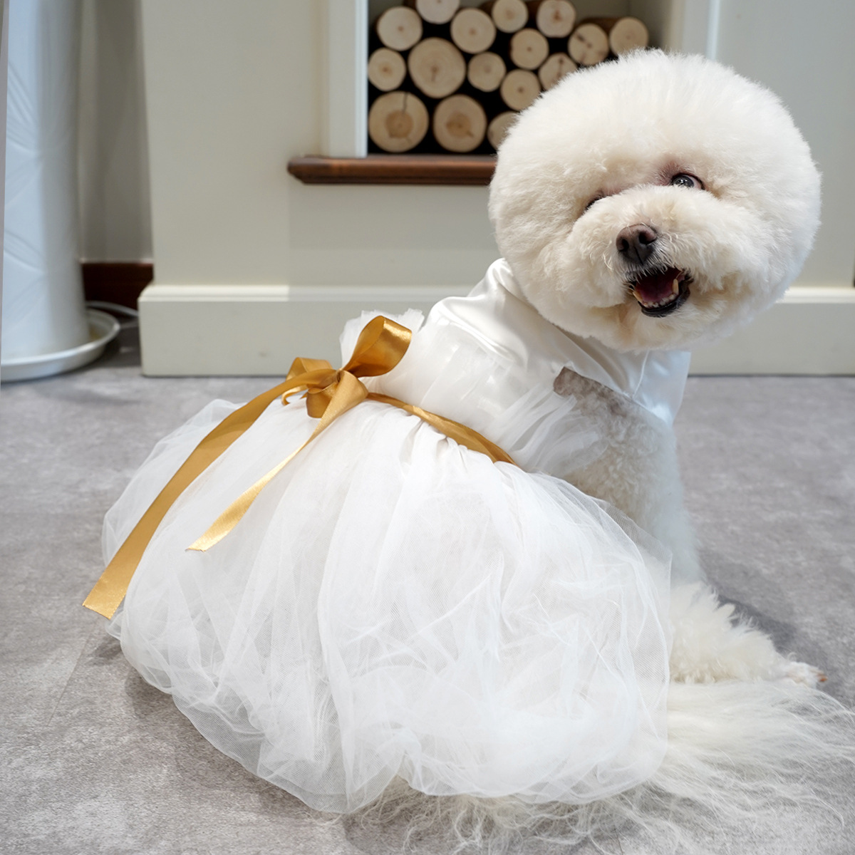 New Style Sexy dog Wedding Dress Pet Skirt Cats Dress Clothes Pet Supplies Pet Apparel Wedding Veil