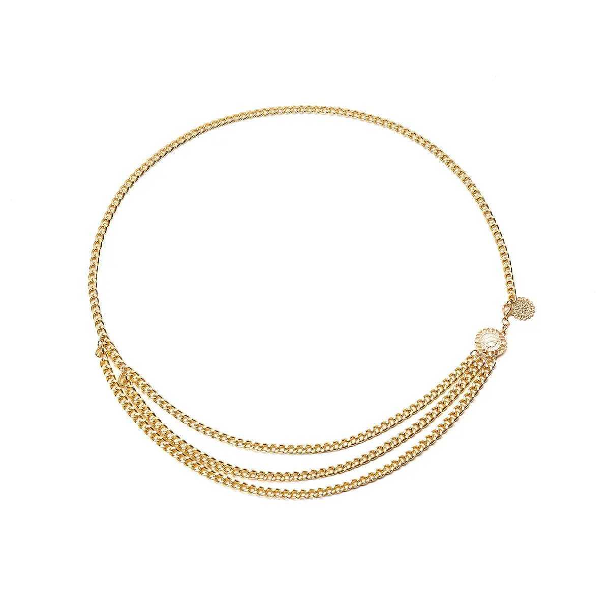 Bohemian sexy Suower coin tassel pendant waist belt chain warm summer bikini carnival body jewelry Y2K accessories X250410