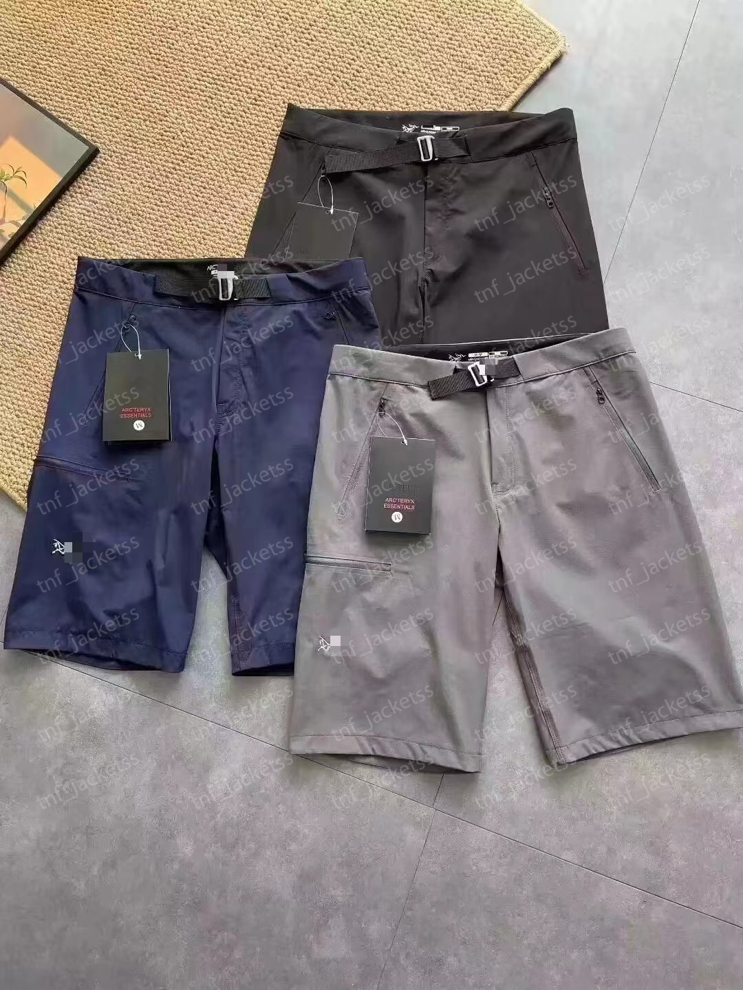 ARC Men Quick Drying Pants Outdoor Casual Shorts Thin Multi-Pockets Quick Dry Breathable Cargo Shorts Male Summer Outdoor Sport Hiking Hunting Climbing Pants