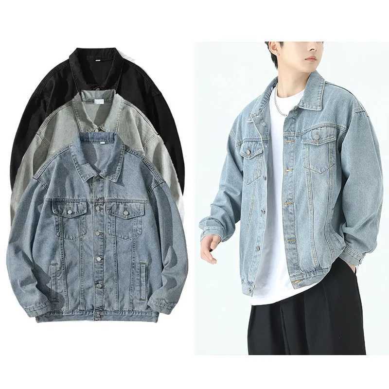 Spring/Summer American Retro Graffiti Cowboy Clothing Loose Laundry Retro Classic Cowboy Jacket Casual Street Men W241011