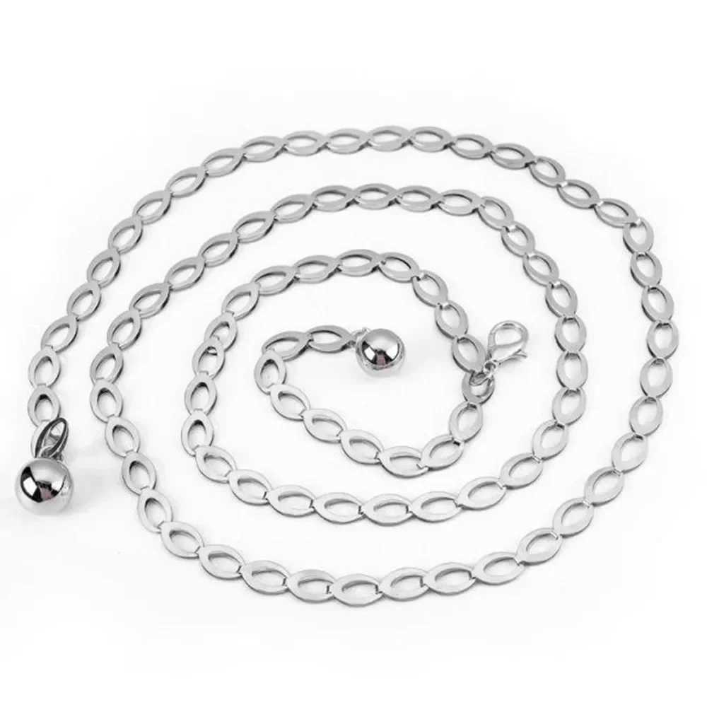 Wen Fashion Metal Belts luxury designer retro silver gold color carved hollow outer chain strap suitable for ladies with elegant waist and girls X2504