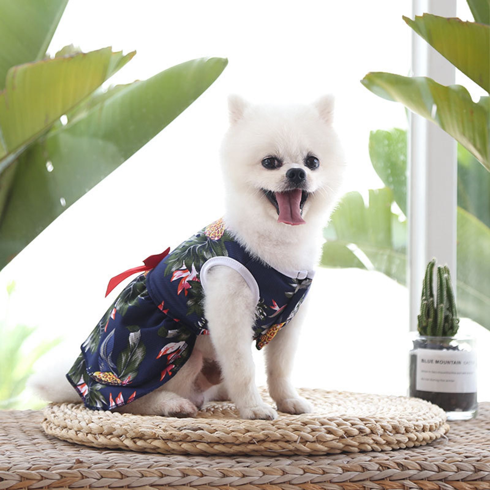 Pet Dog Summer Clothes Skirt Printing Cute Pet Puppy Vest Clothing Shirt Pet Accessories Cat Dresses Accesorios Mascotas