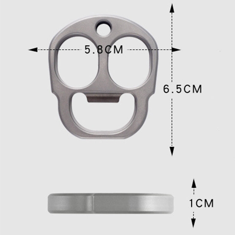 Mini Multifunctional Titanium Knuckle Multi-function Bottle Opening EDC Tool