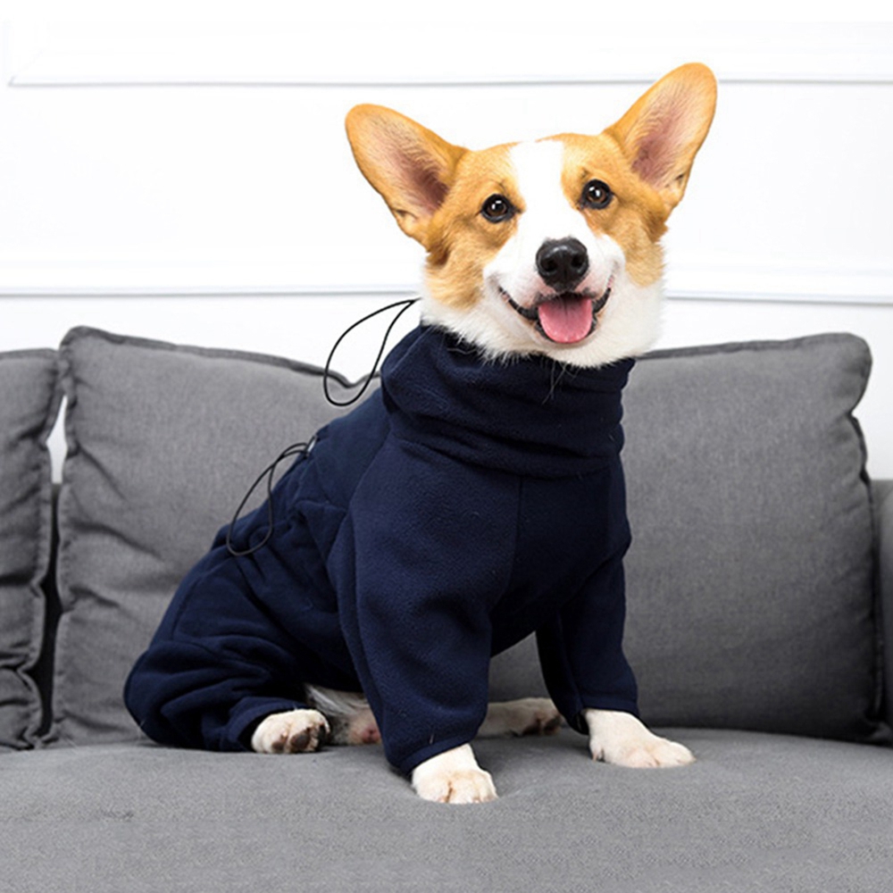 Adjustable Chest Circumference Four Legged Pet Winter Tight Fitting Clothes for Small Dog Warm Cotton Pet Outfits Dog Clothing