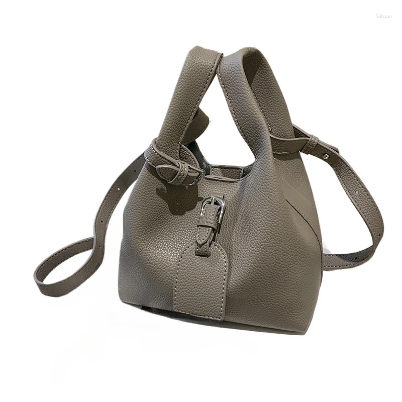 Shoulder Bags Sense Of Solid Bucket Handbags High Quality Designer Style Commuting And Crossbody For Women 2024 Fashion 2ef2 4