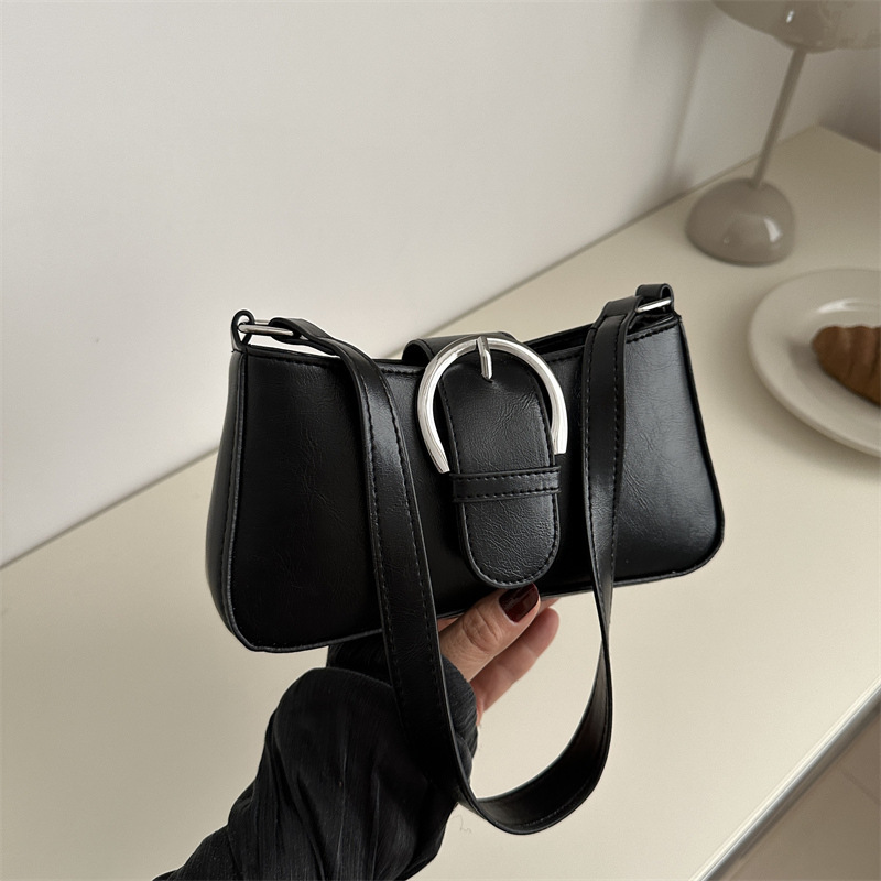 new Senior sense niche silver bag women all-shoulder armpit bag crossbody small square bag