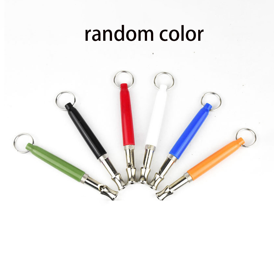 One Piece Random Color Ultrasonic Whistle Adjustable Dog Whistle Dog Training Device Pet Stainless Steel Dog Training Whistle
