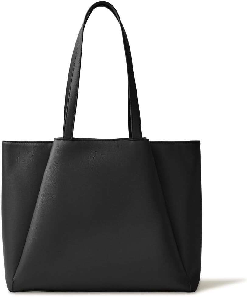 AMZZ Women's Work 15.6 Inches Laptop Handbag With Zipper Compartment - Large PU Leather Office Wallet, Computer Briefcase 36