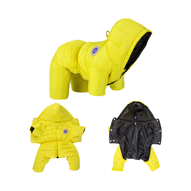 Warm Dog Jacket Coat for Small Medium Dogs Winter Waterproof Hooded Clothes French Bulldog Puppy Overalls Chihuahua Pet Costume