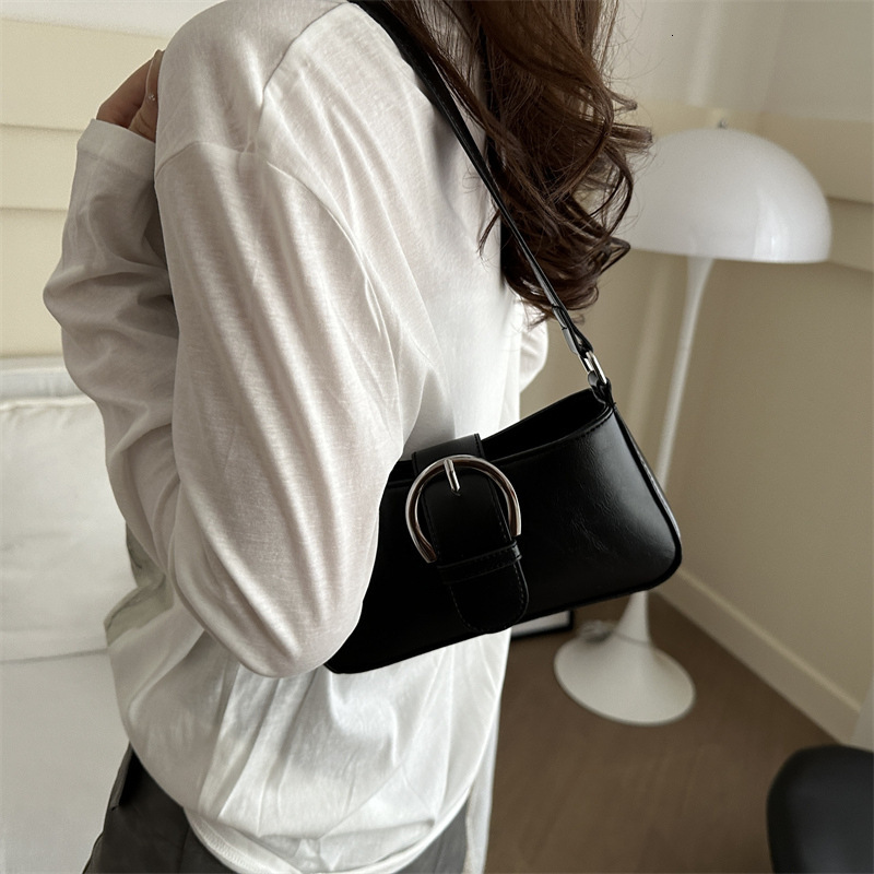 new Senior sense niche silver bag women all-shoulder armpit bag crossbody small square bag