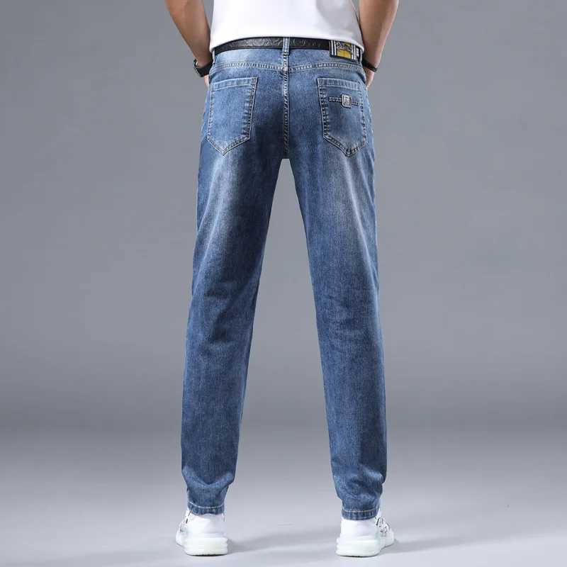2024 new Korean lightweight luxury high-end personalized printed ultra-thin mens casual pants W240912