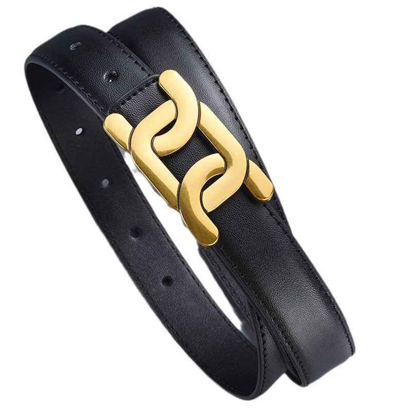 1 piece of womens retro with alloy buckle fashion belt casual jeans belt high-end pants belt W240912