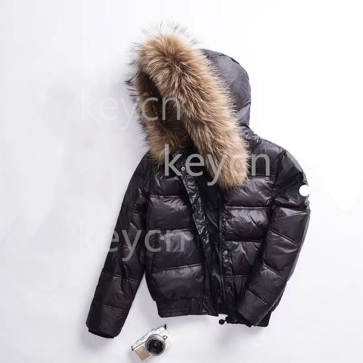 Womens designer luxury jacket winter down jackets fur coats real raccoon hair collar Boed warm fashion parkas with belt lady cotton coat outerwear Asian size s-2xl