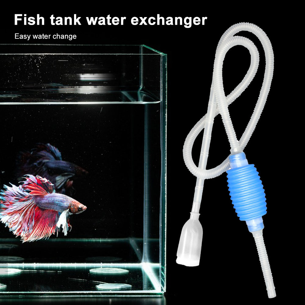 1.4m Aquarium Siphon,Siphon Pump Fish Tank Gravels Cleaner with Long Nozzle,Home Lightweight Cleaning Tools for Fish Tanks