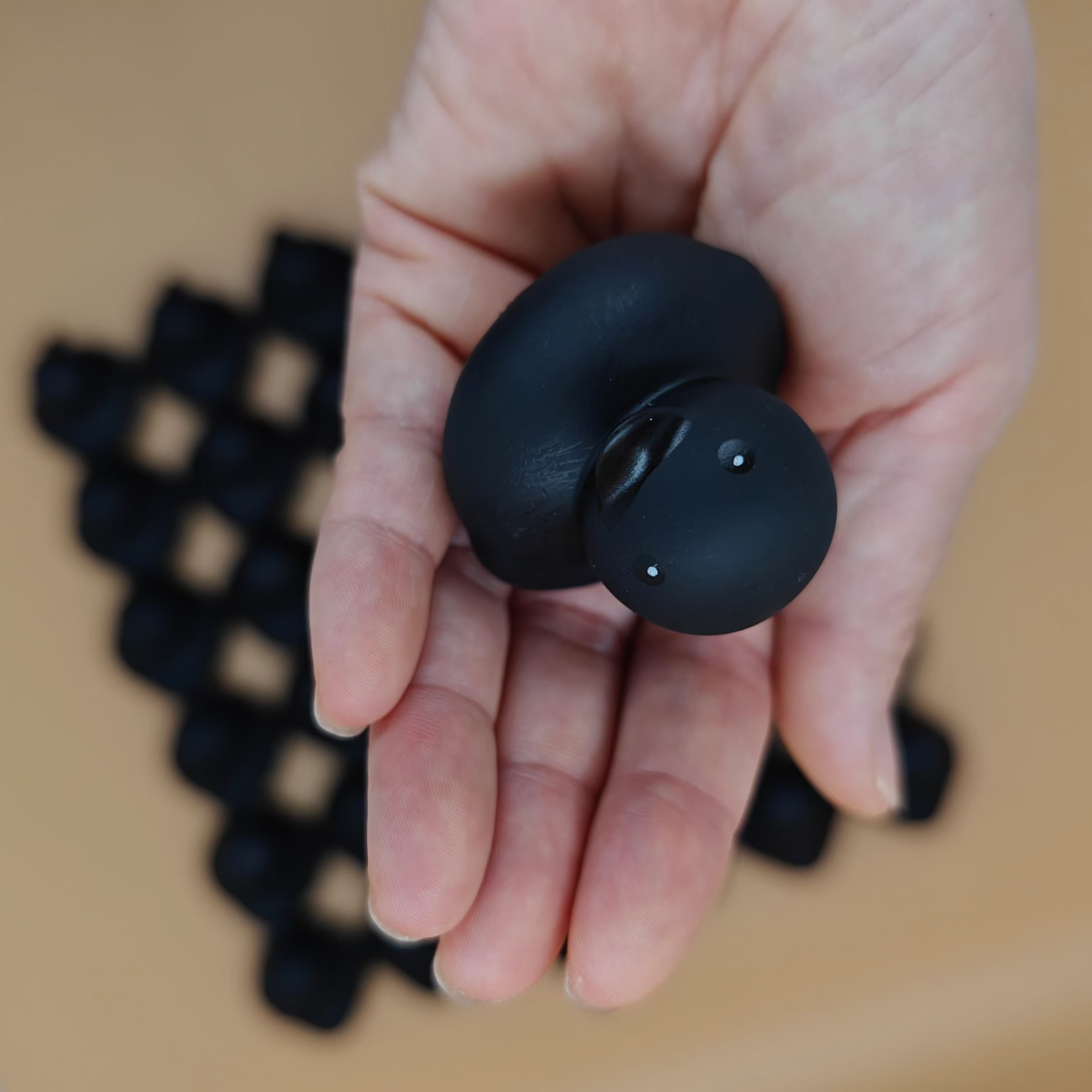 50/100pcs Halloween Rubber Ducks with Black Beaks - Perfect for Party Decor, Car Ornaments & Events ph124