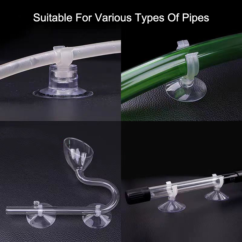 5pcs/10pcs Aquarium Suction Cup Air Tube Holder Sucker for Fish Tank Pump Oxygen Air Tube Fixing Clip Aquarium Accessories
