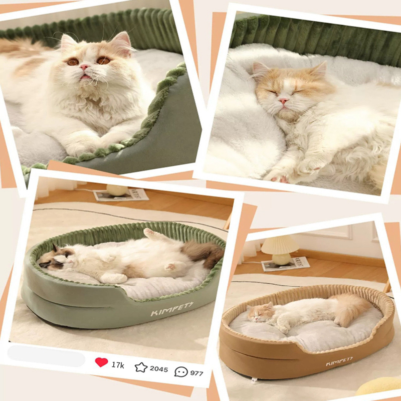 Cat Sleeping Bed Thickening Soft Deepsleepng Durable Pets Nest Washable Cat Baskets Cushion Mat Casinhas Para Gatos Cats Home