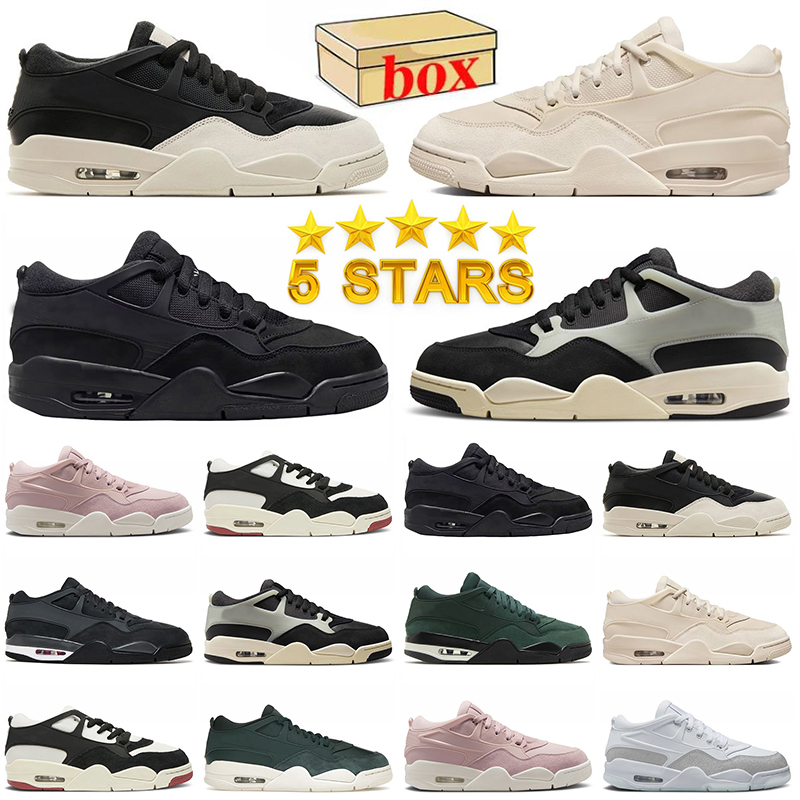 2024 Top Quality Black Cat Low Basketball Shoes Men Women Mens Light Bone Oxidized Green Trainers Sports Sneakers