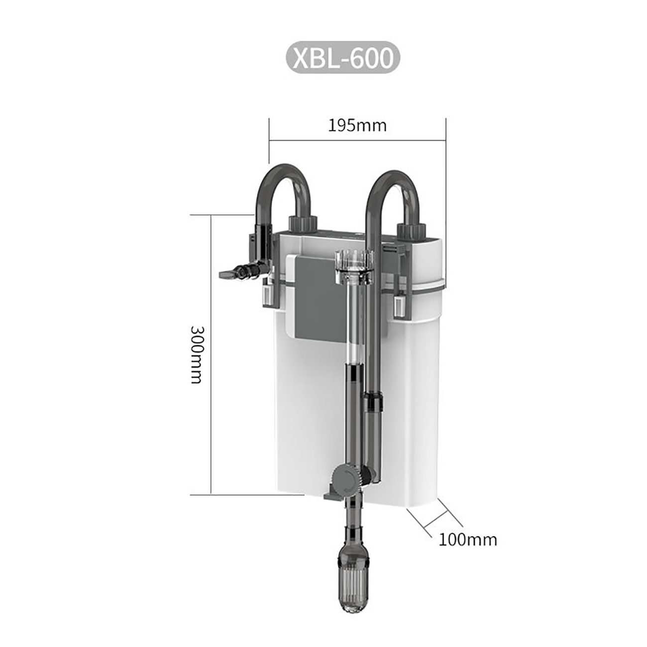 5W 7W Fish Tank Filter XBL Series Wall Mounted Filter Barrel Silent Aquarium Filters Water Pump Spray Flow External Fish Tank