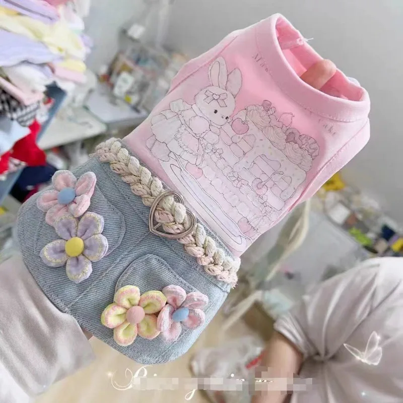 wer Dresses Dog Clothes Fashion Puppy Clothing Dogs Super Skirt Small Cute Chihuahua Print Summer Pet Accessories