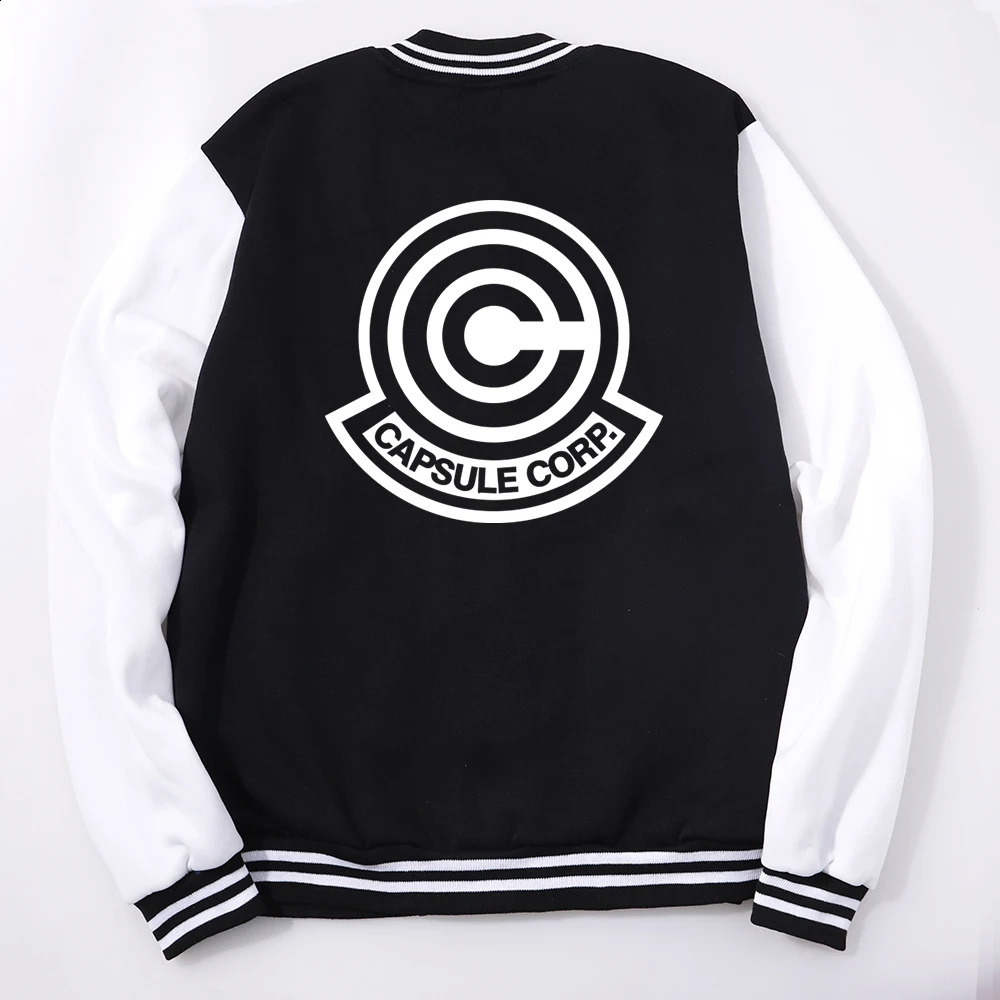 Japanese anime letter C Coats mens fashionable Crewneck baseball uniform retro loose casual womens sportswear 240906