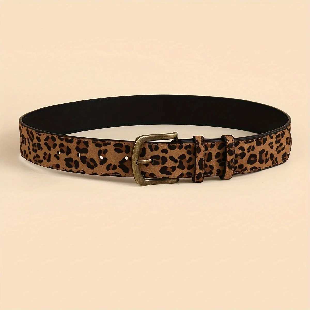 New womens belt American style retro belt sexy leopard print design jeans dress decoration wide belt W240912