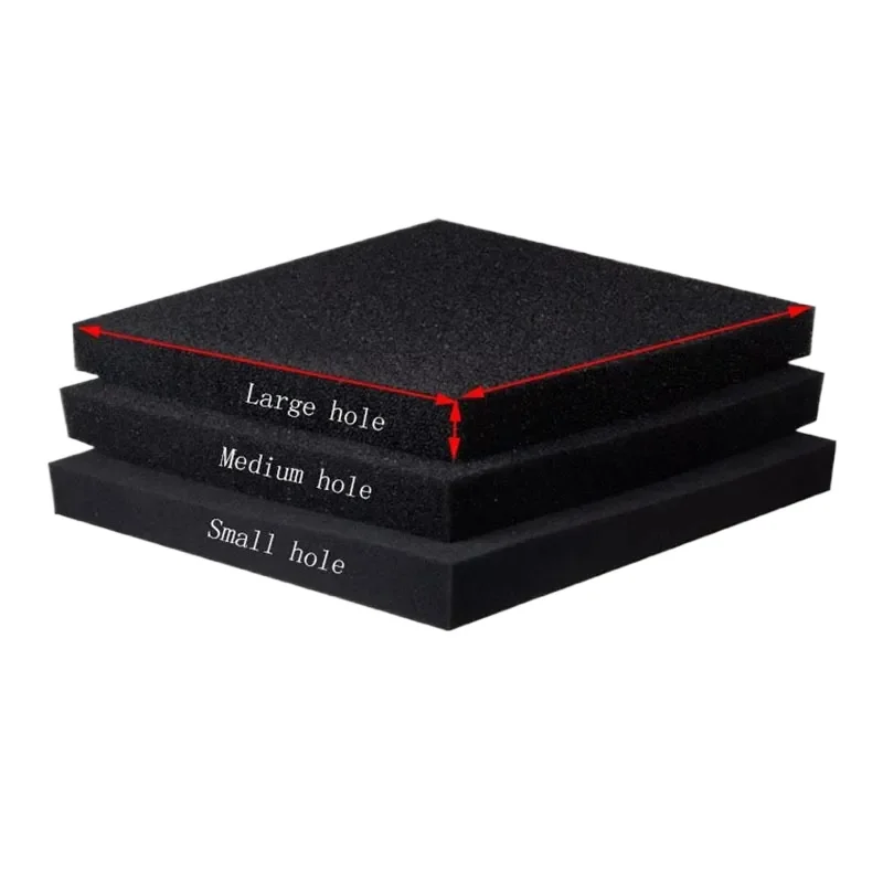 Multi Sizes Black Filtration Foam Aquarium Fish Tank Biochemical Filter Sponge Pad Skimmer Long Use Time Sponge Supply Tank