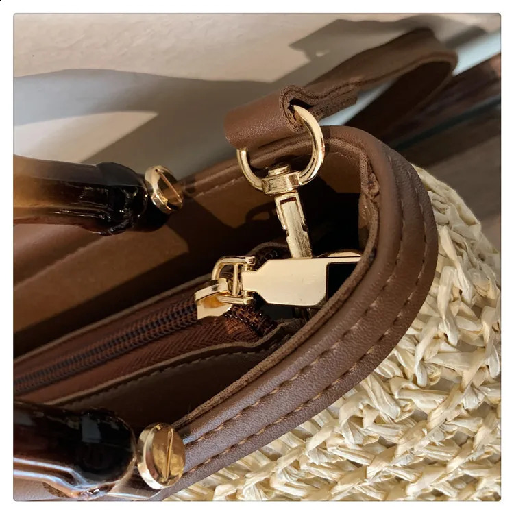 YOUDEYISI highend textured womens bag portable straw bucket messenger niche 240910