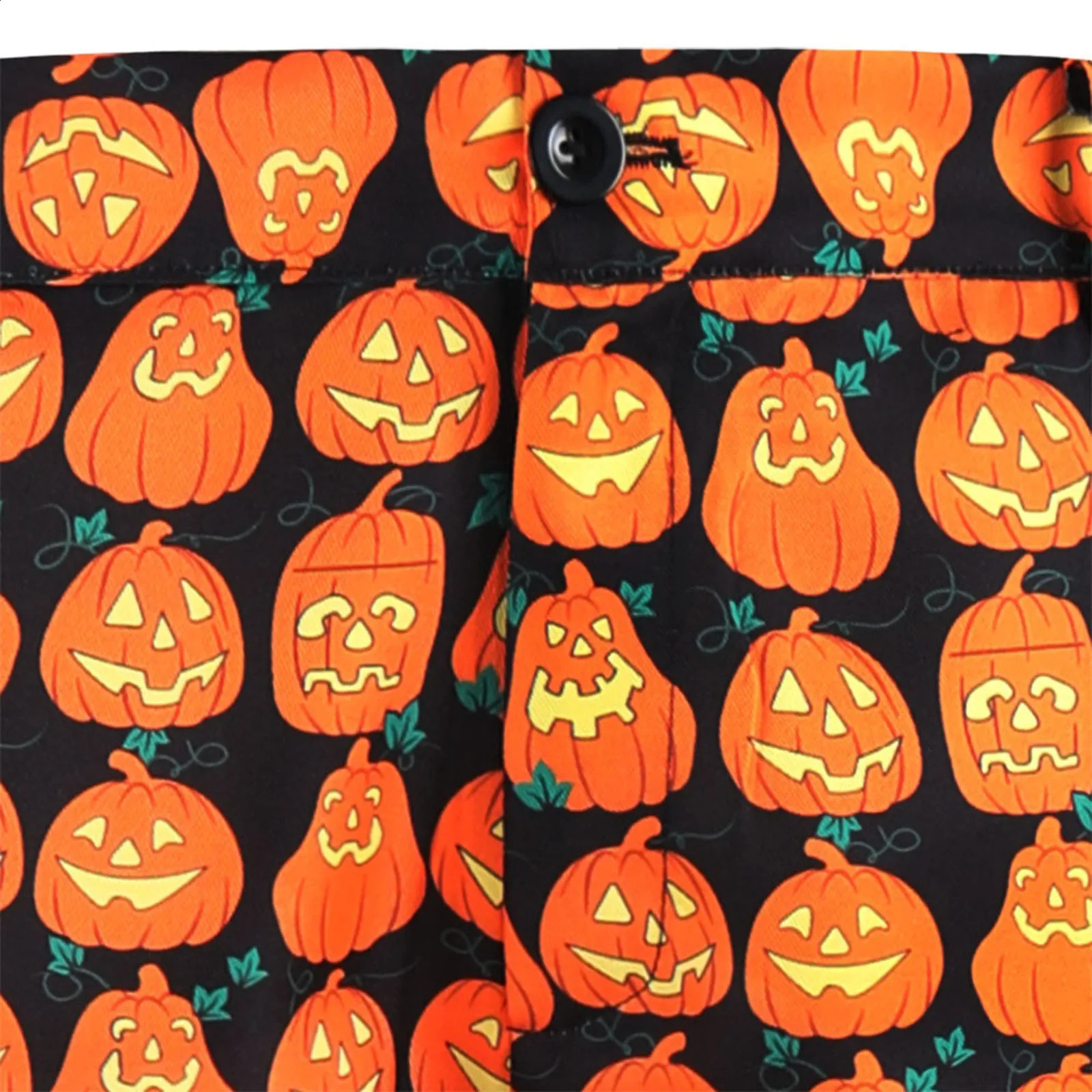 Gothic Pumpkin Printed Mens Blazer Suit Halloween Party Carnival 2 Piece Set Single Button Jackets CoatPants Set Handsome 240912