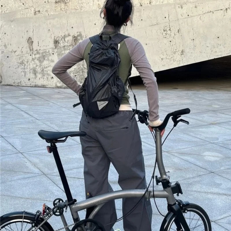 2025 Summer Ultra-Light Urban Outdoor Cycling Hiking Mountaineering Bag Functional Bag Light Thin Paper Backpack 240910