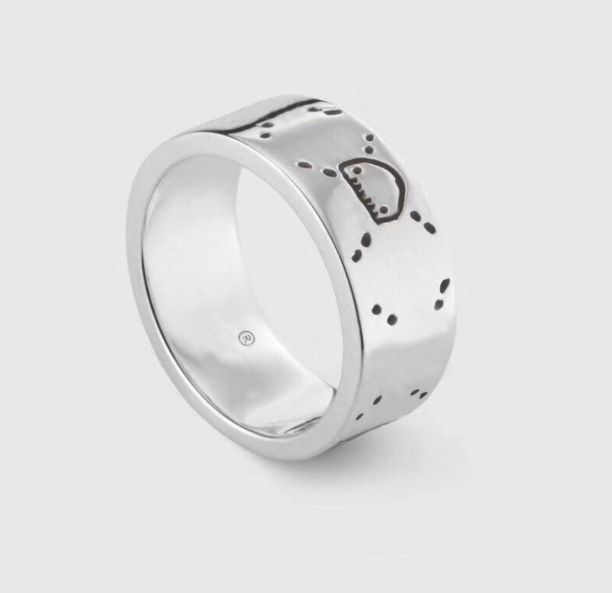 Fashion Ghost Designer Rings skull rings anelli bague for mens and women Party promise championship jewelry lovers gift