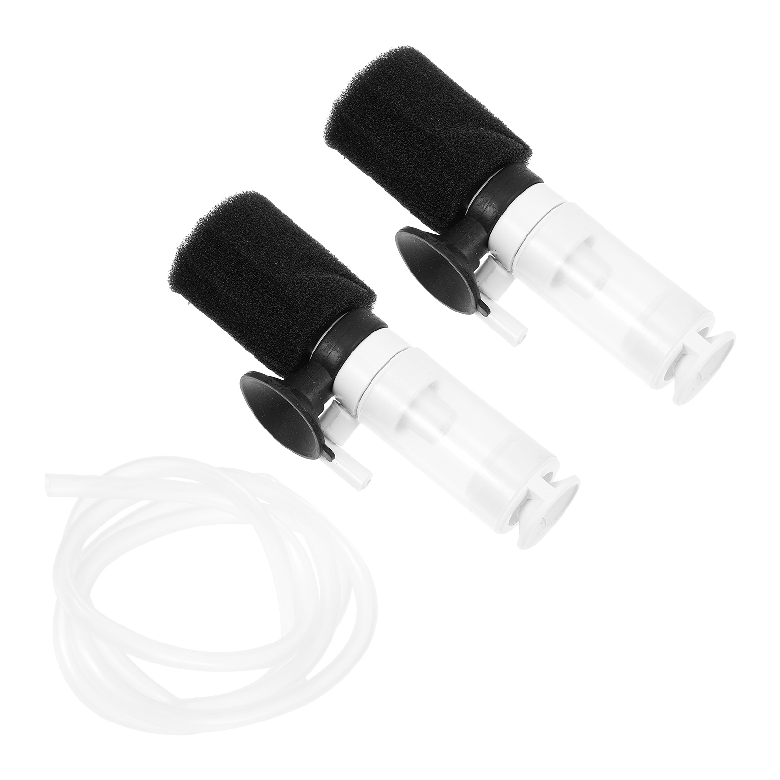 2 Pcs Fish Tank Filter Multi-use Air Pump Small Mini Aquarium Single Purpose Cleaner Submersible Sponge Cotton