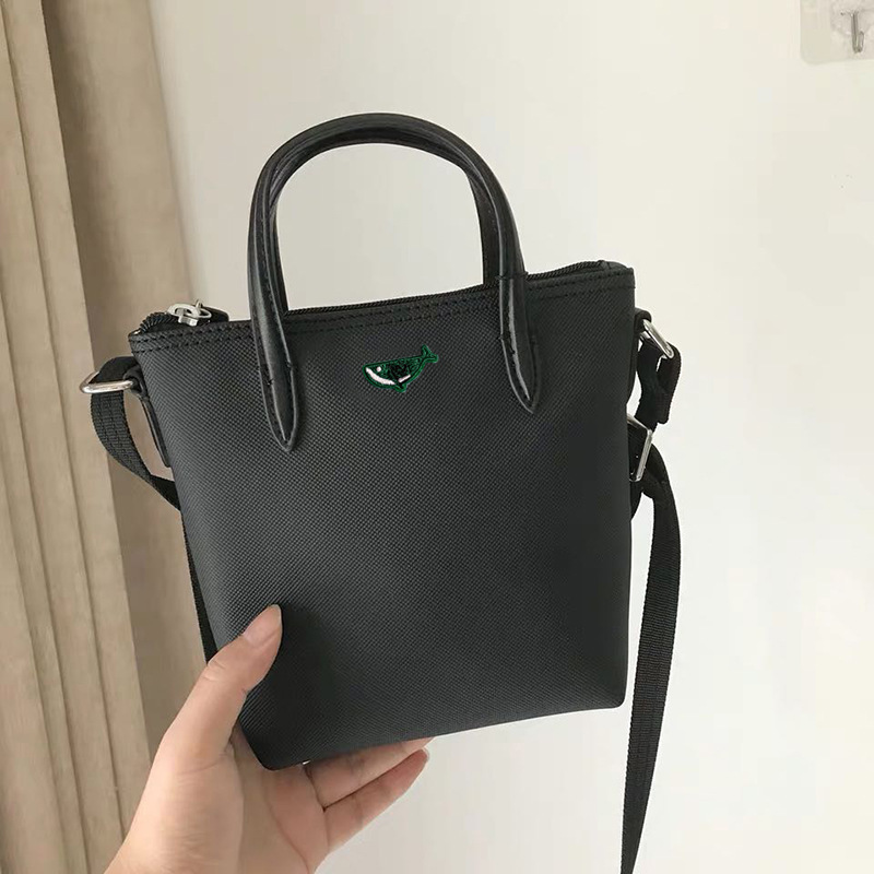 Short handled French new crocodile tote one shoulder portable dumpling mobile phone bag, mini diagonal cross women's bag