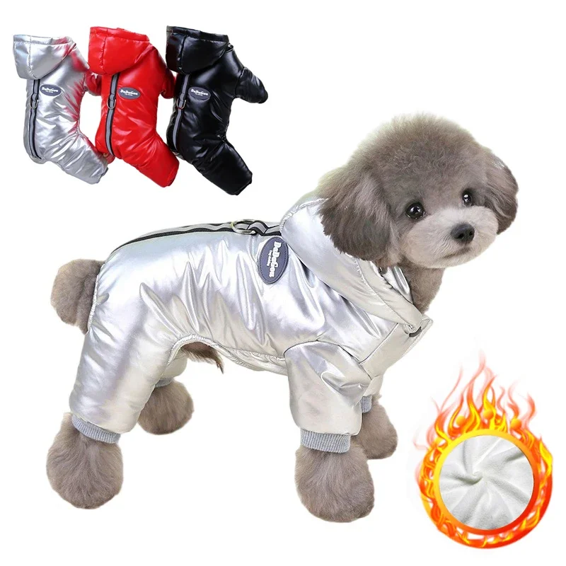 Winter Warm Dog Clothes Puppy Thicking Jumpsuit for Small Medium Dog Cat Coat Pet Cotton Jacket Chihuahua French Bulldog Costume