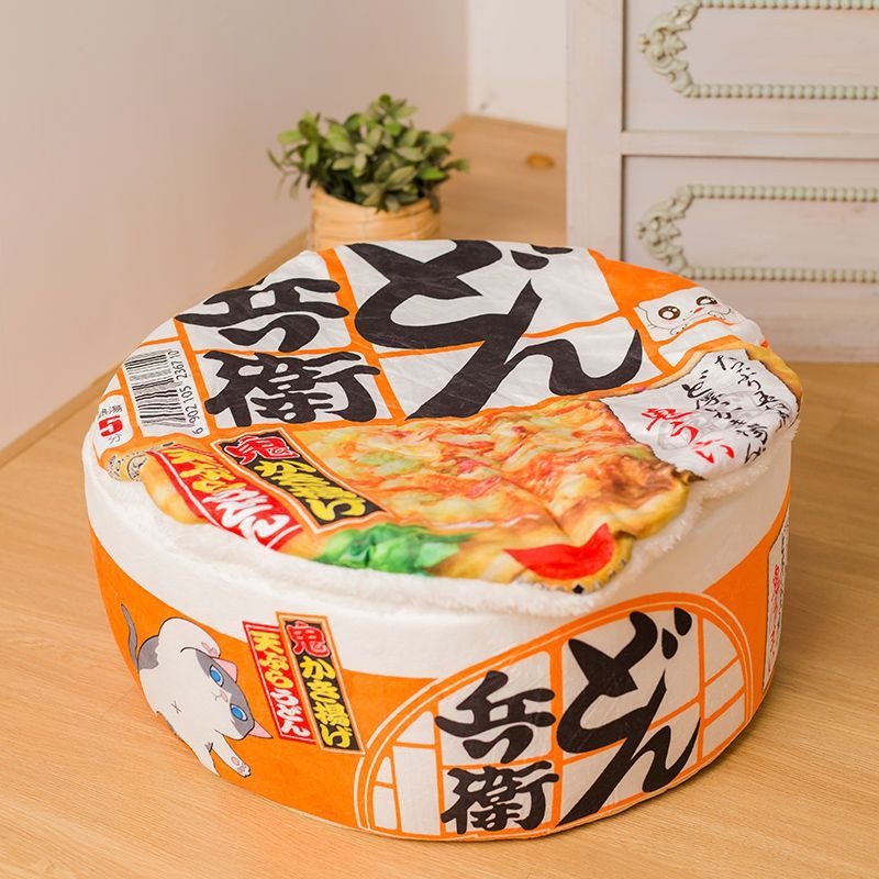 Super Large Instant Noodle Warm Dog Pet Dog Cat House Kennel Cat Nest Beds Cushion Udon Cup Noodle Pet Bed Cozy Nest