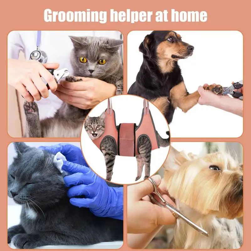 2026 New Dog Grooming Hammock Fixed Bath For Nail Cutting Anti Scratch Trimming Restraint Bag Cat Beauty Hanging Pet Supplies Free Shipping