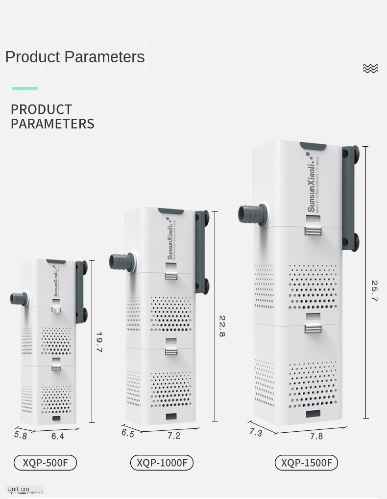 SUNSUN Aquarium Internal Sponge Filter Submersible Water Pump Wave Maker Fish Tank Air Aerator Multi-function 4 in 1