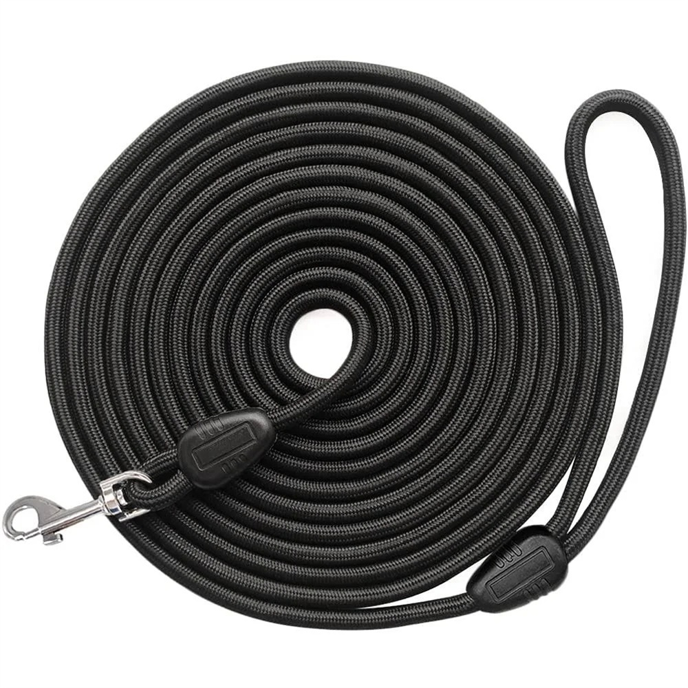 15FT/30FT/50FT Long Rope Training Dog Leash Heavy Duty Nylon Recall Pet Tracking Line for Small Medium Dog Pet Outside 5M/10M/15