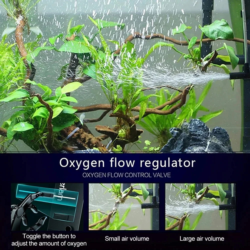 Fish Tank Oil Film Eliminator Filter Aquarium Surface Oil Skimmer Filter Integrated Aeration & Filtering System for Clear Water